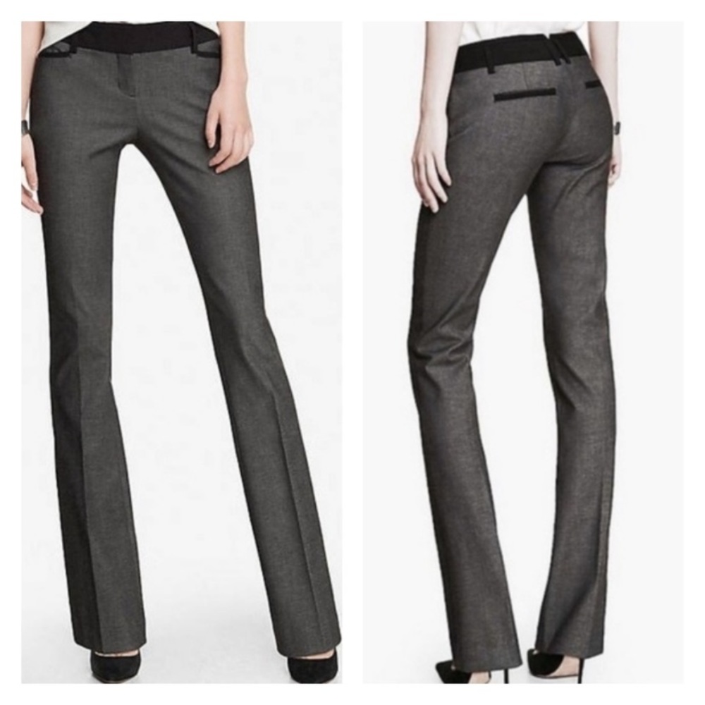 Express Columnist Barely Boot Gray Pants